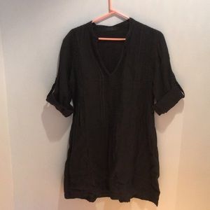 CP Shades black linen tunic
